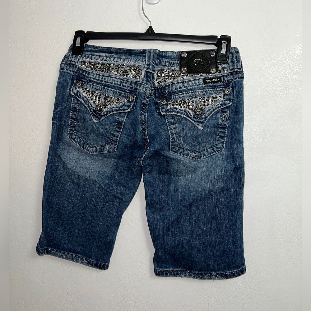 Miss Me Denim Bermuda Shorts Size 28 - Picture 10 of 13